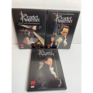 The Scarlet Pimpernel DVD Set BBC A&E Richard E Grant Elizabeth McGovern 3 Disc